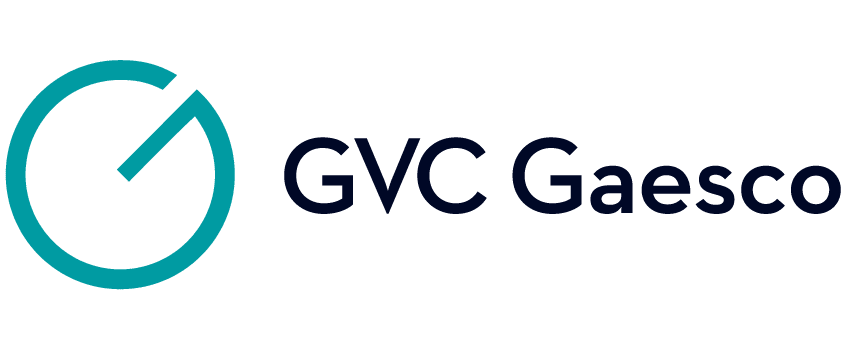 Logo positivo de GVC Gaesco en fondo transparente